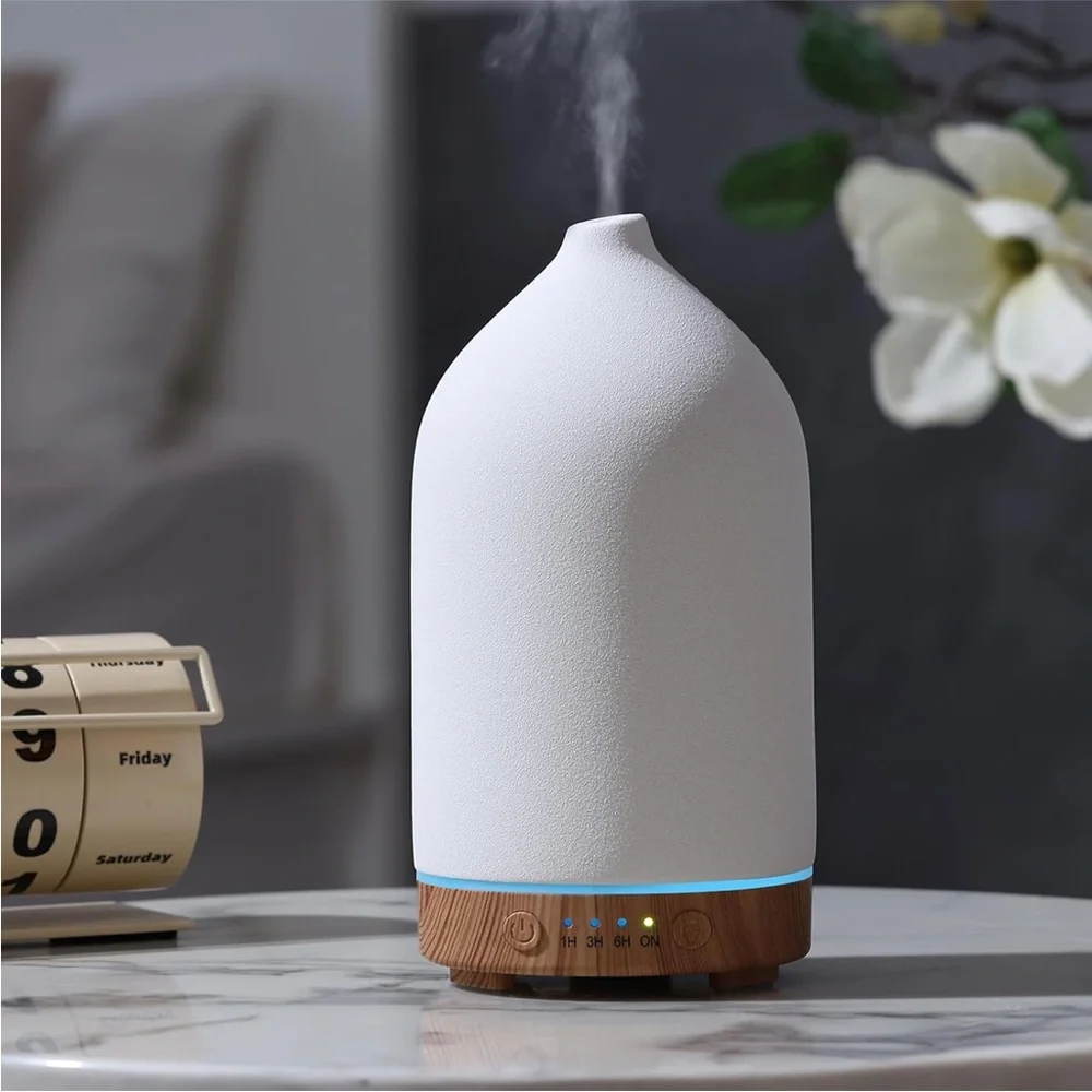 Aromatherapy Diffuser in Cream and Brown